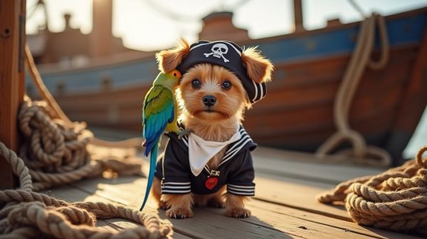 Faites pirate : Déguisement original pour chien à adopter